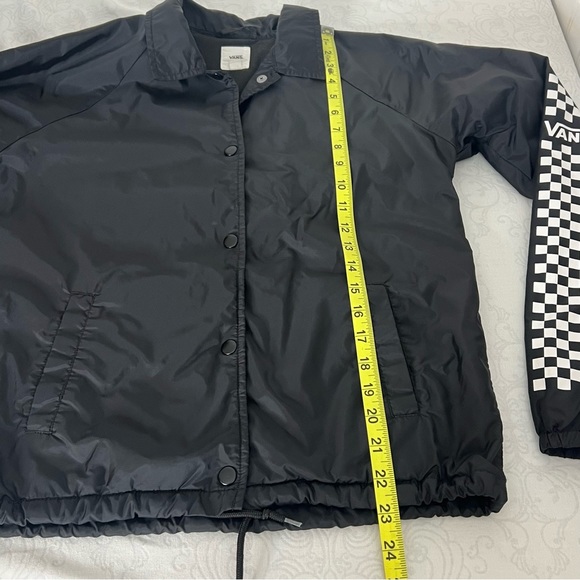 Vans Checkered Sleeve Snap Front Windbreaker Jacket Size XS - Picture 10 of 10